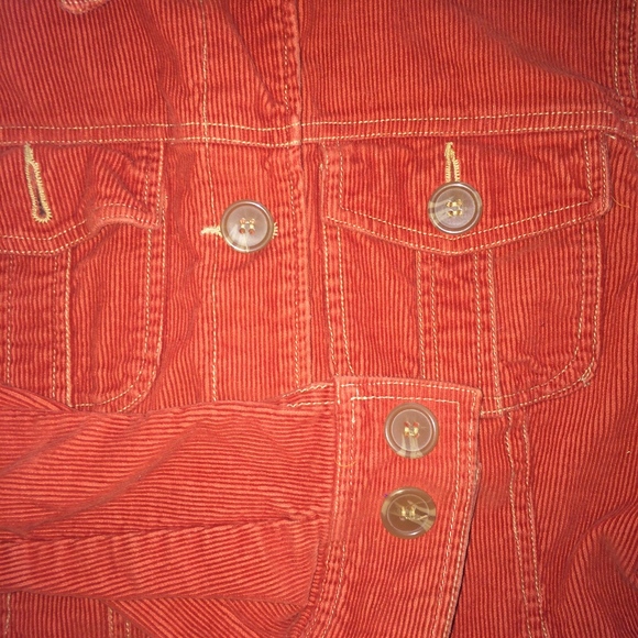 Tulle burnt orange corduroy jacket - Picture 6 of 7